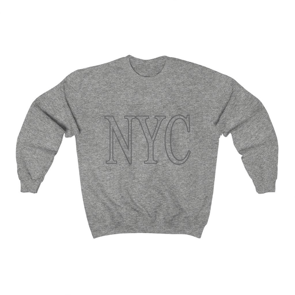Gray NYC Crewneck Sweatshirt - All Good Laces