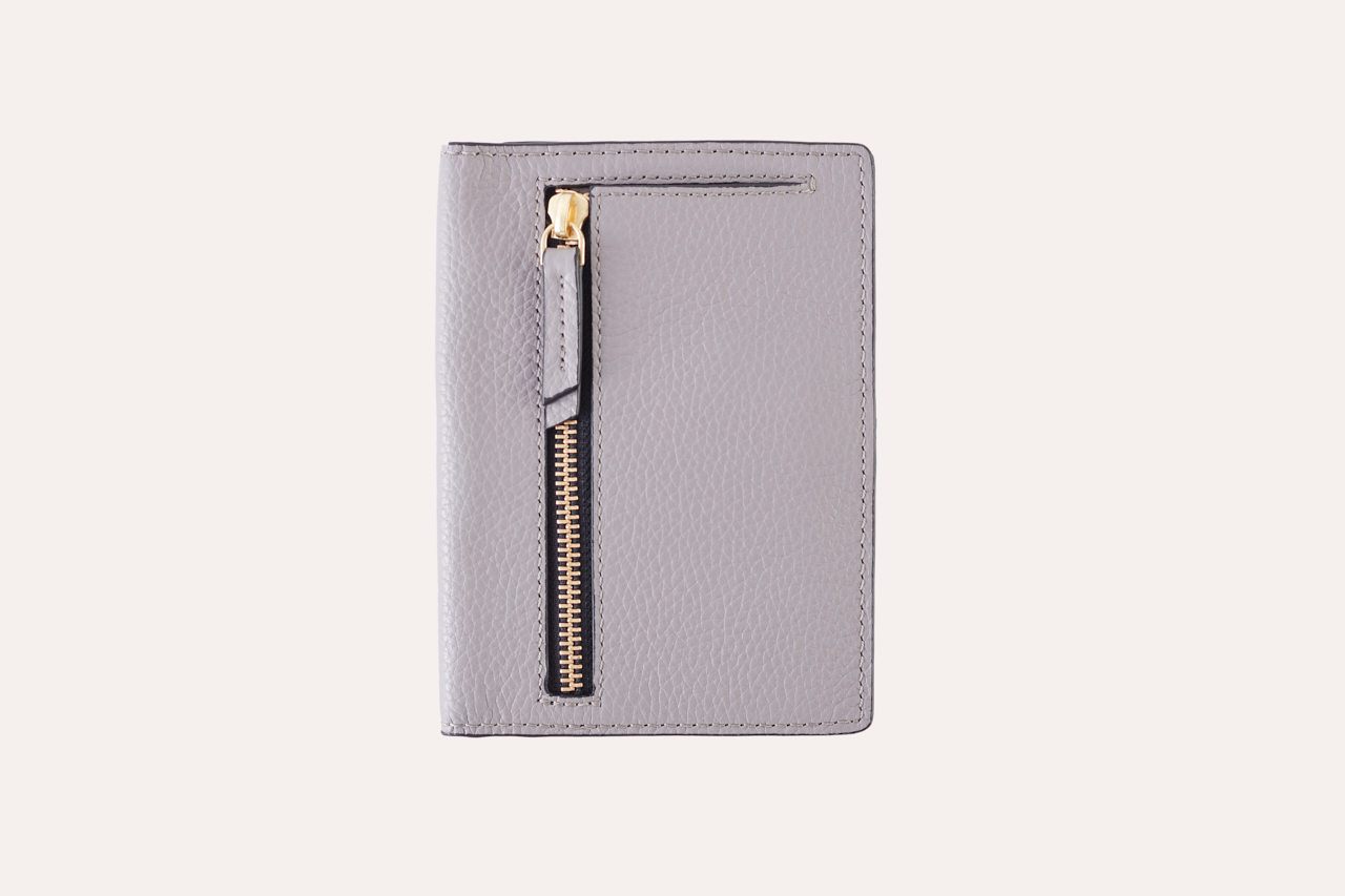 Gray Passport Sleeve with Zipper Pocket - All Good Laces