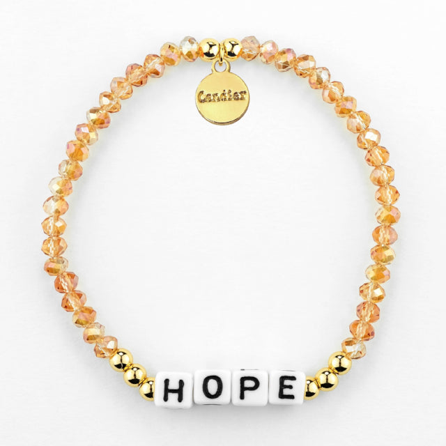 Gold Plated Hope Crystal Women's Bracelet - All Good Laces