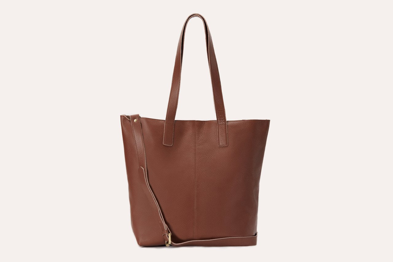 Leather Journalist Tote Bag - All Good Laces