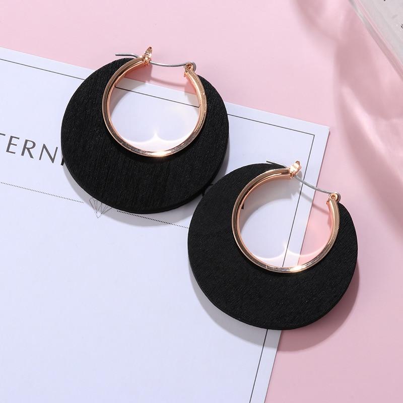 Black Statement Huggie Earrings - All Good Laces