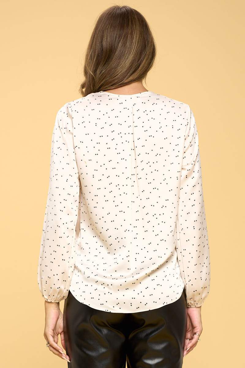 Long Sleeve Surplice Top - All Good Laces