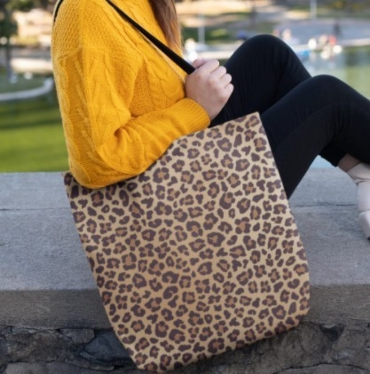 Leopard Print Animal Tote Bag - All Good Laces