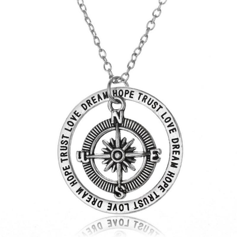 High-Quality Compass Necklace - All Good Laces