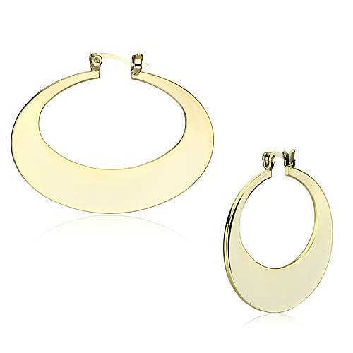 Gold Plated Iron Hoop Earrings - All Good Laces