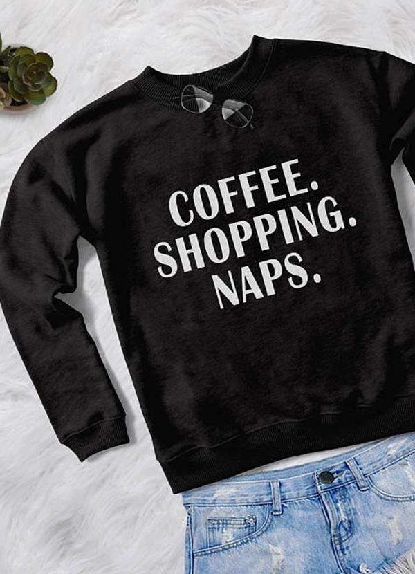 Coffee Shopping Naps Sweatshirt - All Good Laces