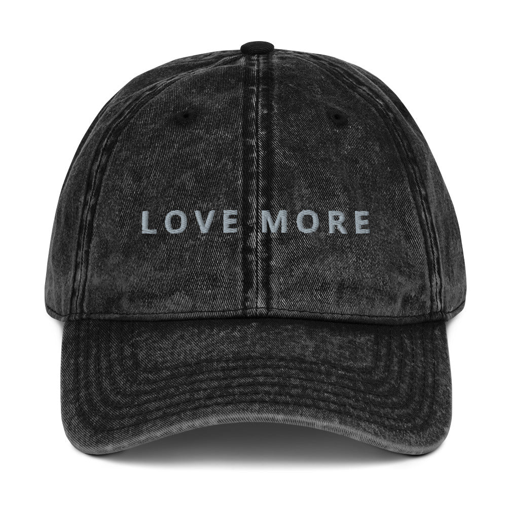 Black Love More Twill Cap - All Good Laces
