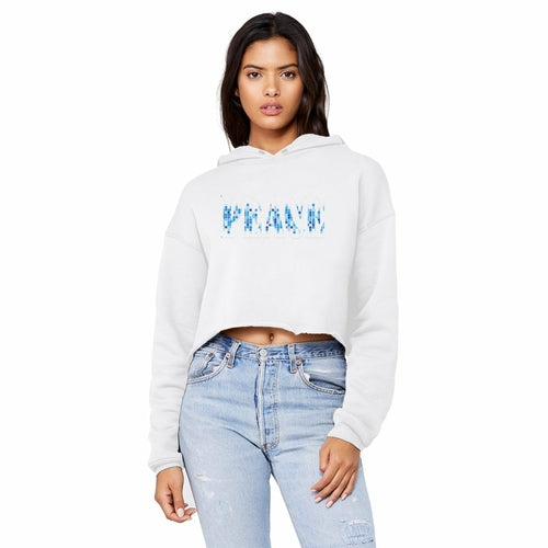 Relaxed Peace Cropped Hoodie - All Good Laces